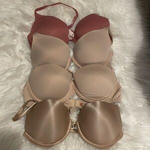 Good used women’s VS Pink bras 3 size 36 B and 1 boomshell plunge size 34 B